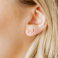 Screwback Stud Earrings - Clara Cross Pearl - Shop LINNY CO