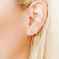 Screwback Stud Earrings - Clara Cross Silver - Shop LINNY CO