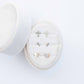 Screwback Stud Earrings - Clara Cross Silver Sparkle - Shop LINNY CO