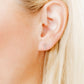 Screwback Stud Earrings - Clara Cross Silver Sparkle - Shop LINNY CO