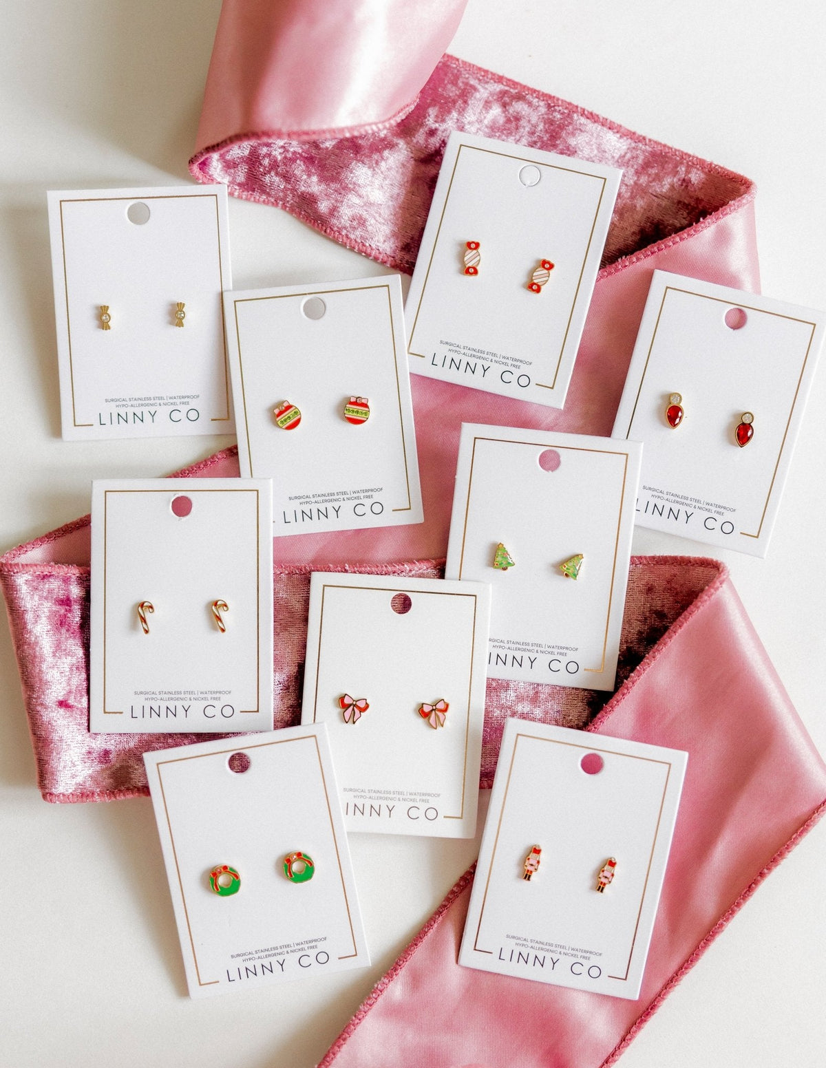 Screwback Stud Earrings - Collins Bow - Shop LINNY CO