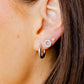 Screwback Stud Earrings - Cooper Clear - Shop LINNY CO