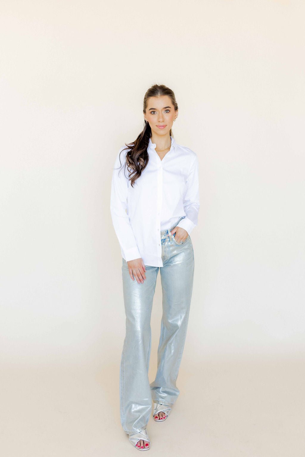 Screwback Stud Earrings - Cooper Clear - Shop LINNY CO