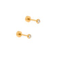 Screwback Stud Earrings - Cooper Clear - Shop LINNY CO