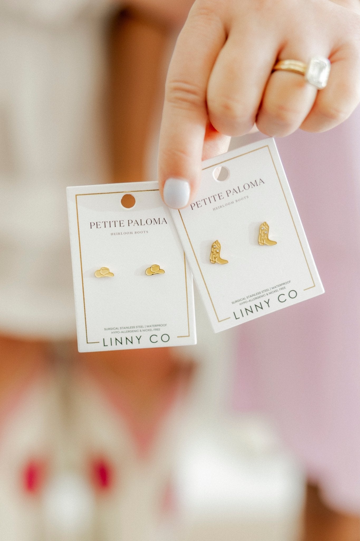Screwback Stud Earrings - Cowgirl Hat - Shop LINNY CO