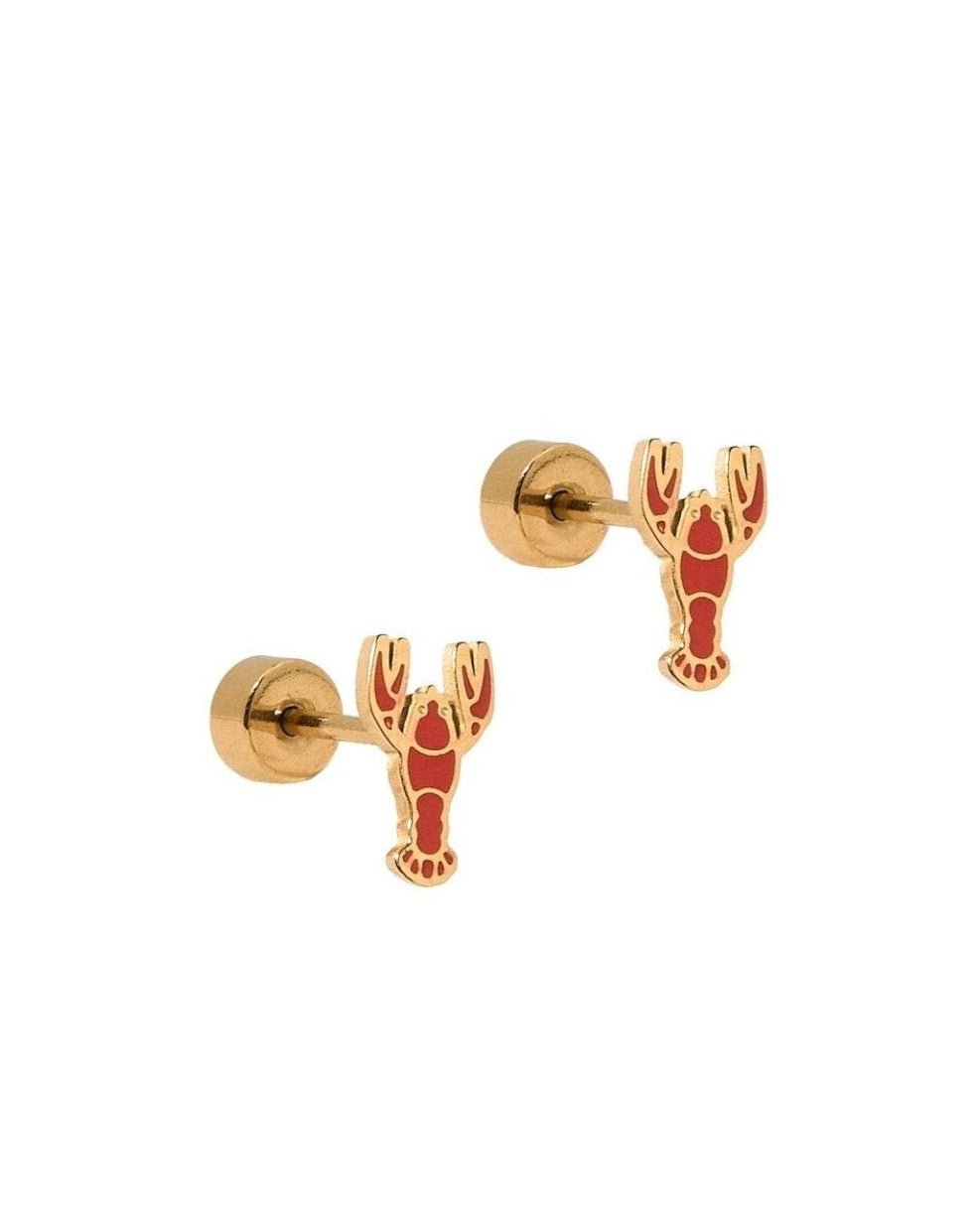 Screwback Stud Earrings - Crawfish - Shop LINNY CO