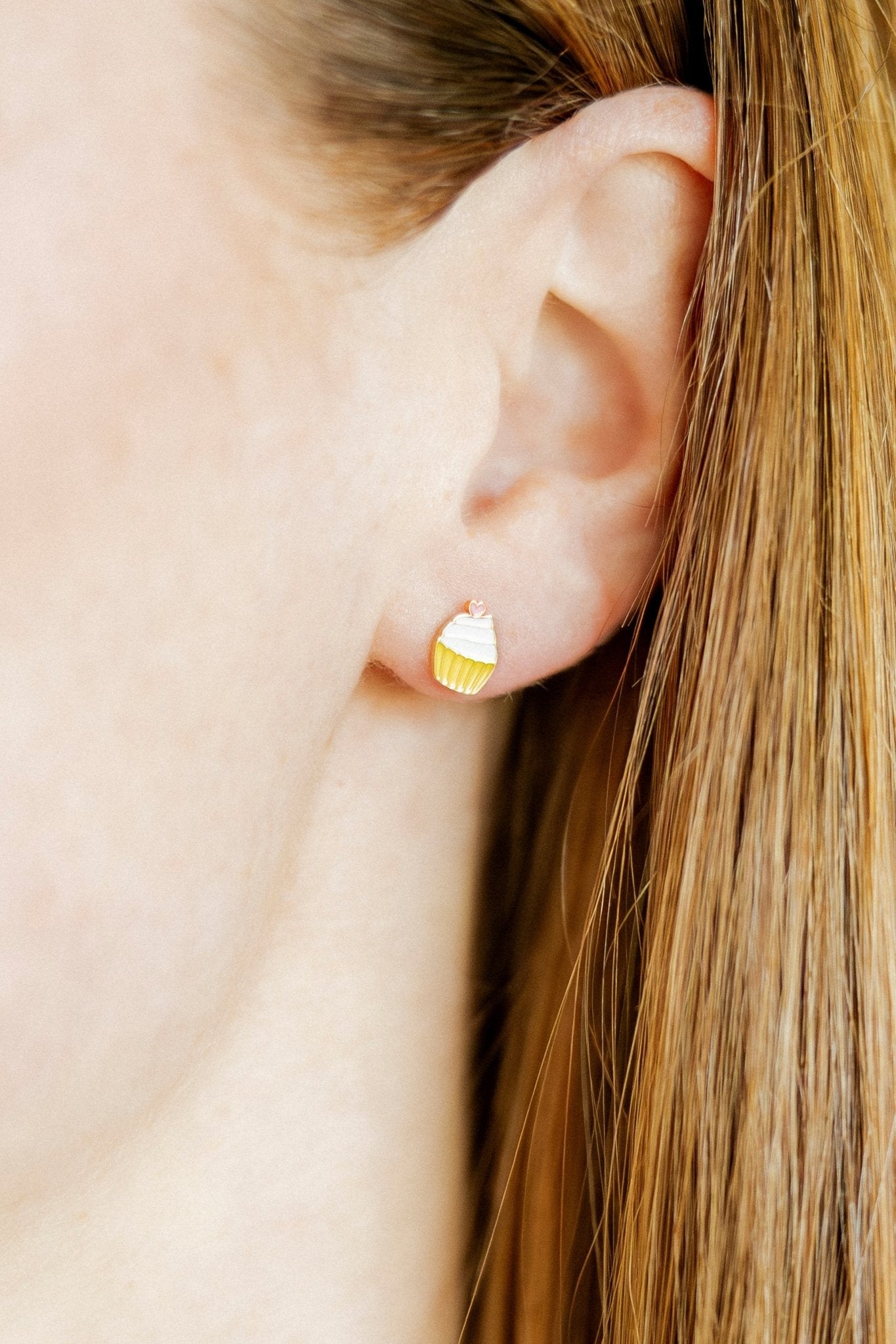Screwback Stud Earrings - Cupcake - Shop LINNY CO