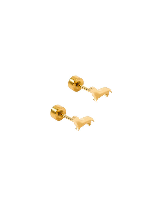 Screwback Stud Earrings - Dachshund - Shop LINNY CO