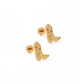 Screwback Stud Earrings - Daisy Cowgirl Boot - Shop LINNY CO