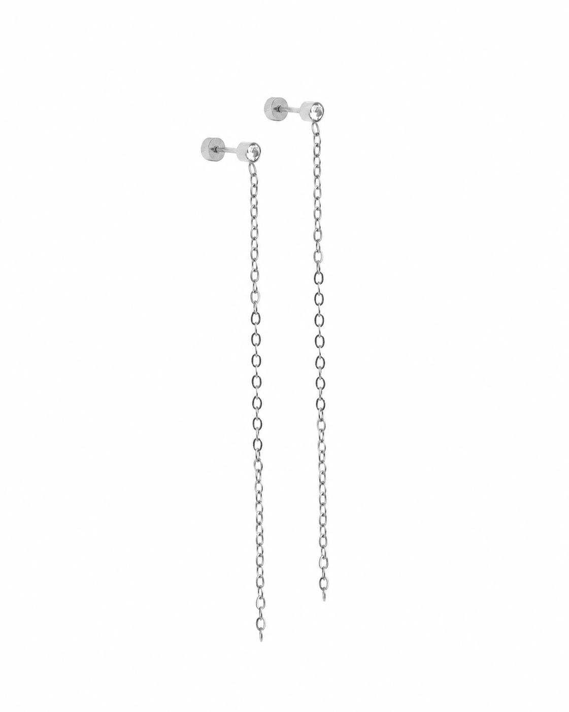 Screwback Stud Earrings - Darby Duster Silver - Shop LINNY CO