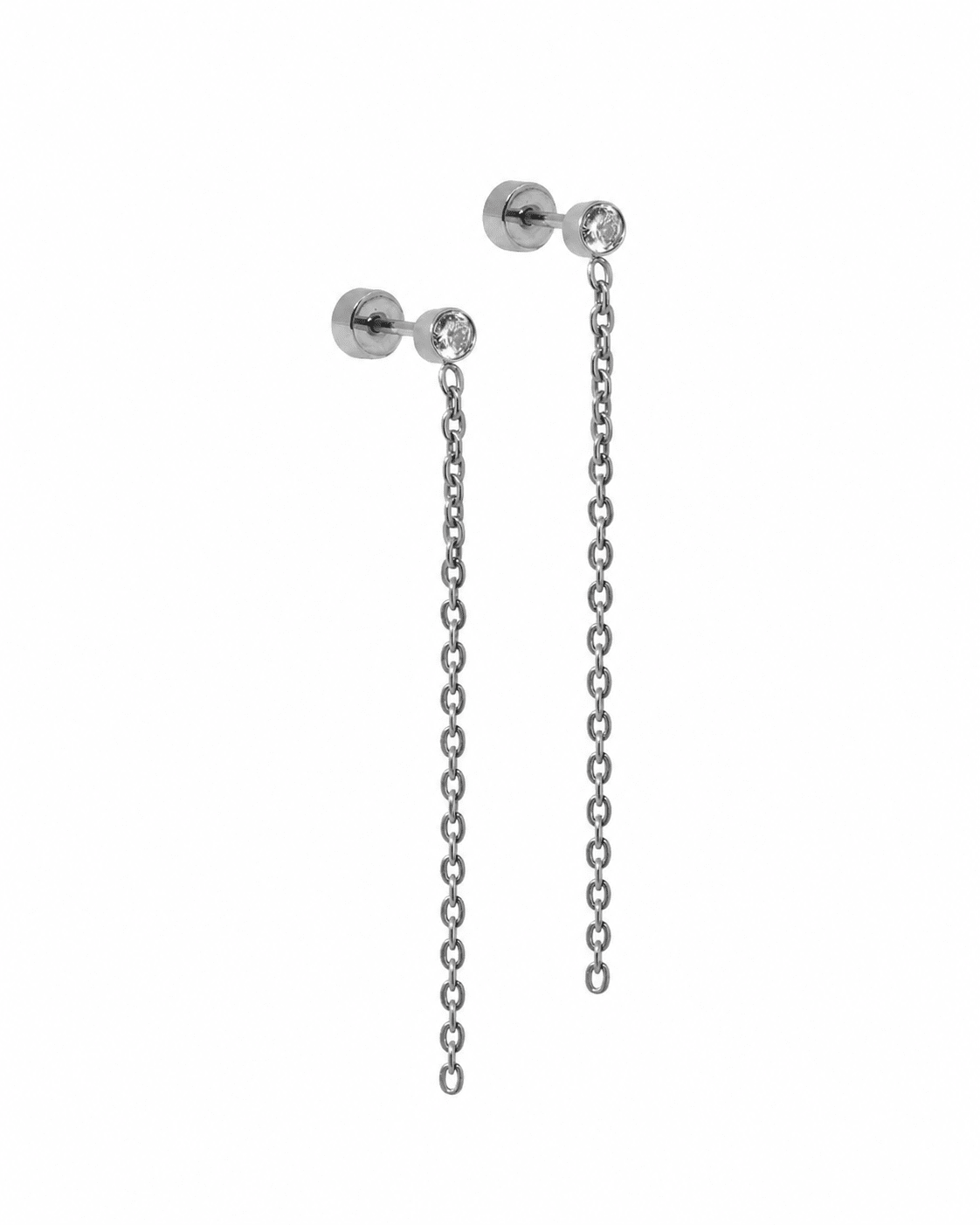 Screwback Stud Earrings - Darby Duster Silver - Shop LINNY CO