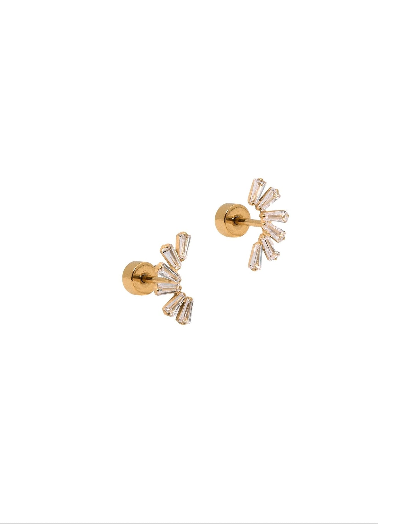 Screwback Stud Earrings - Delaney Gold - Shop LINNY CO