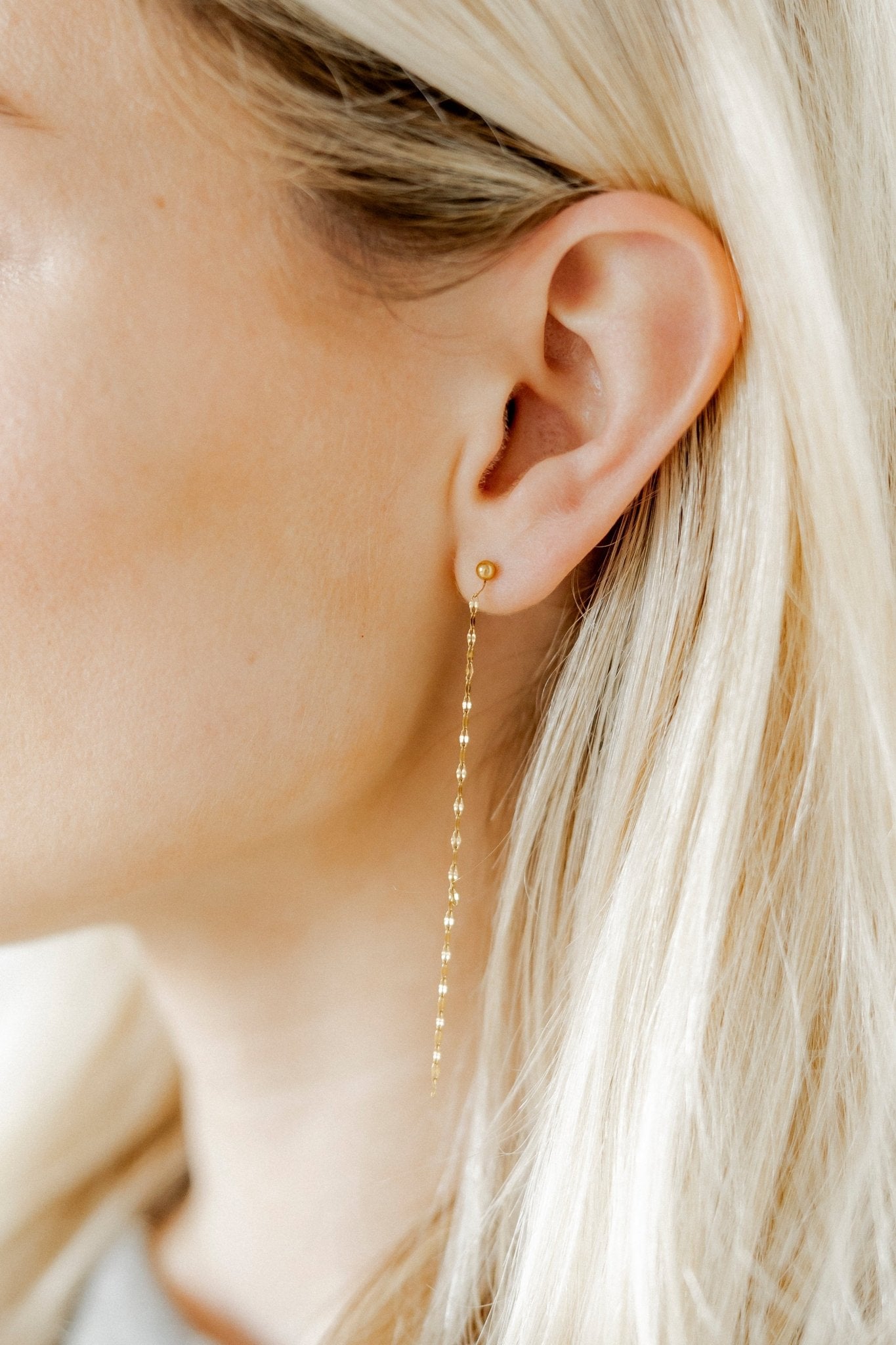 Screwback Stud Earrings - Devin Duster Gold – Shop LINNY CO