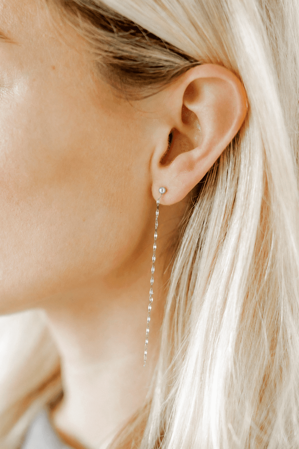 Screwback Stud Earrings - Devin Duster Silver - Shop LINNY CO