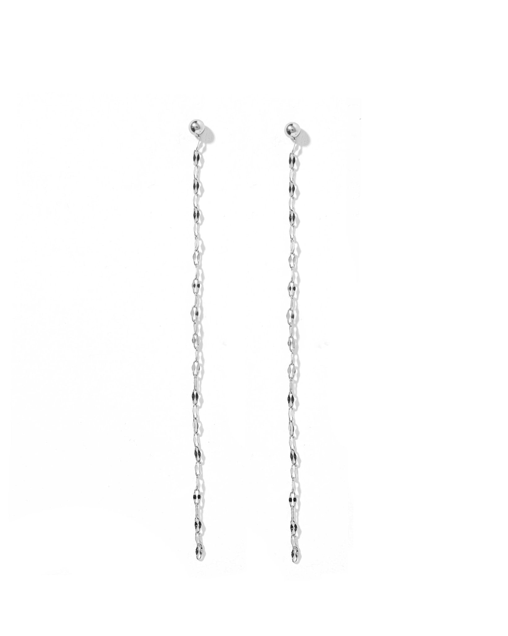 Screwback Stud Earrings - Devin Duster Siver - Shop LINNY CO
