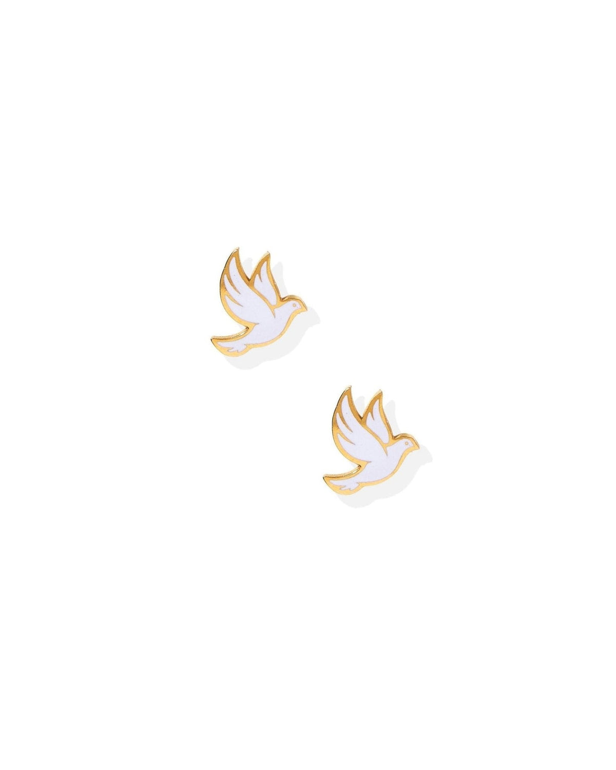 Screwback Stud Earrings - Dove - LINNY CO