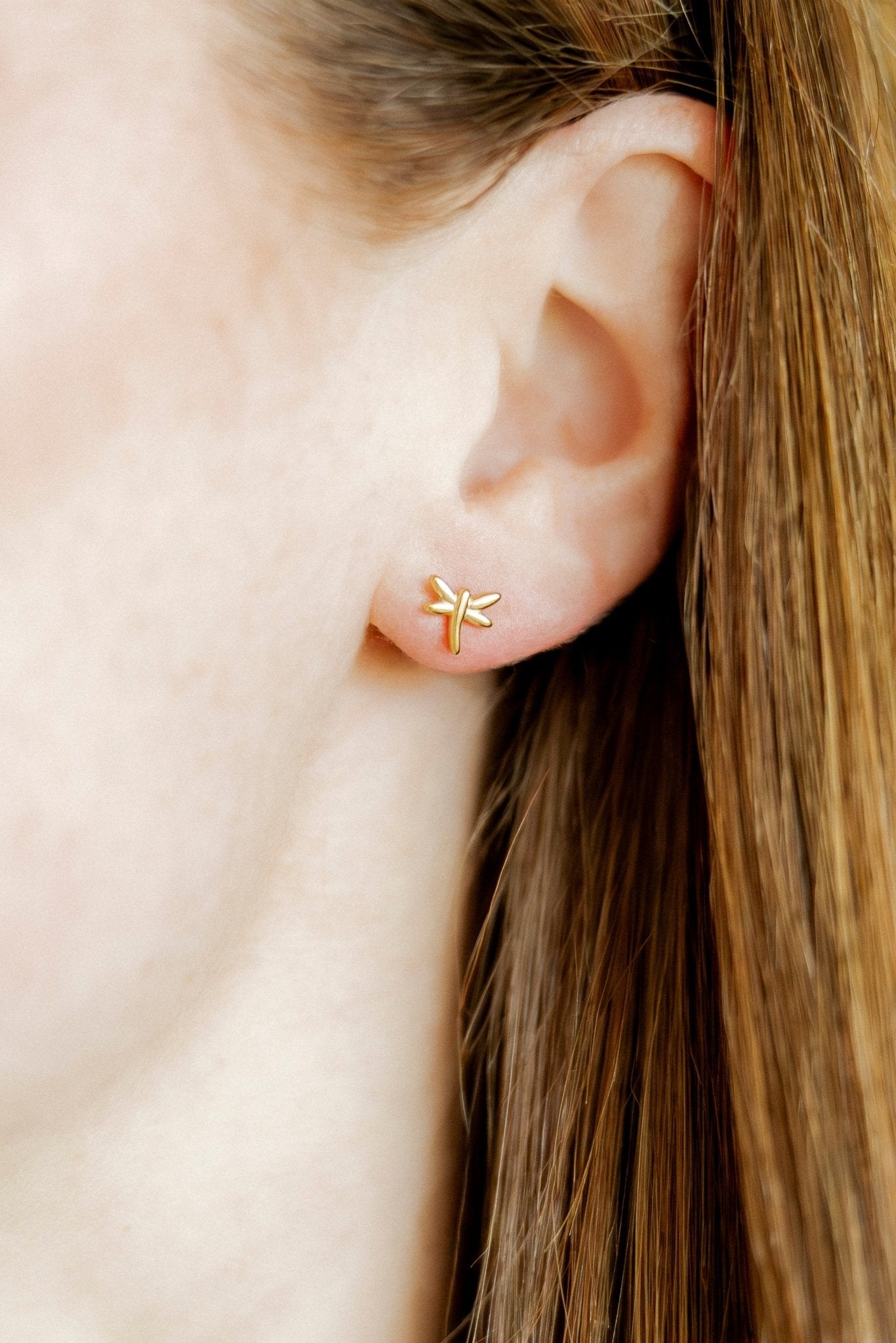 Screwback Stud Earrings - Dragonfly - Shop LINNY CO