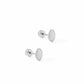 Screwback Stud Earrings - Drew Oval Silver - Shop LINNY CO