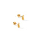Screwback Stud Earrings - Emma Gold - Shop LINNY CO