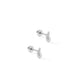 Screwback Stud Earrings - Emma Silver - Shop LINNY CO
