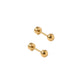 Screwback Stud Earrings - Evelyn Gold - Shop LINNY CO