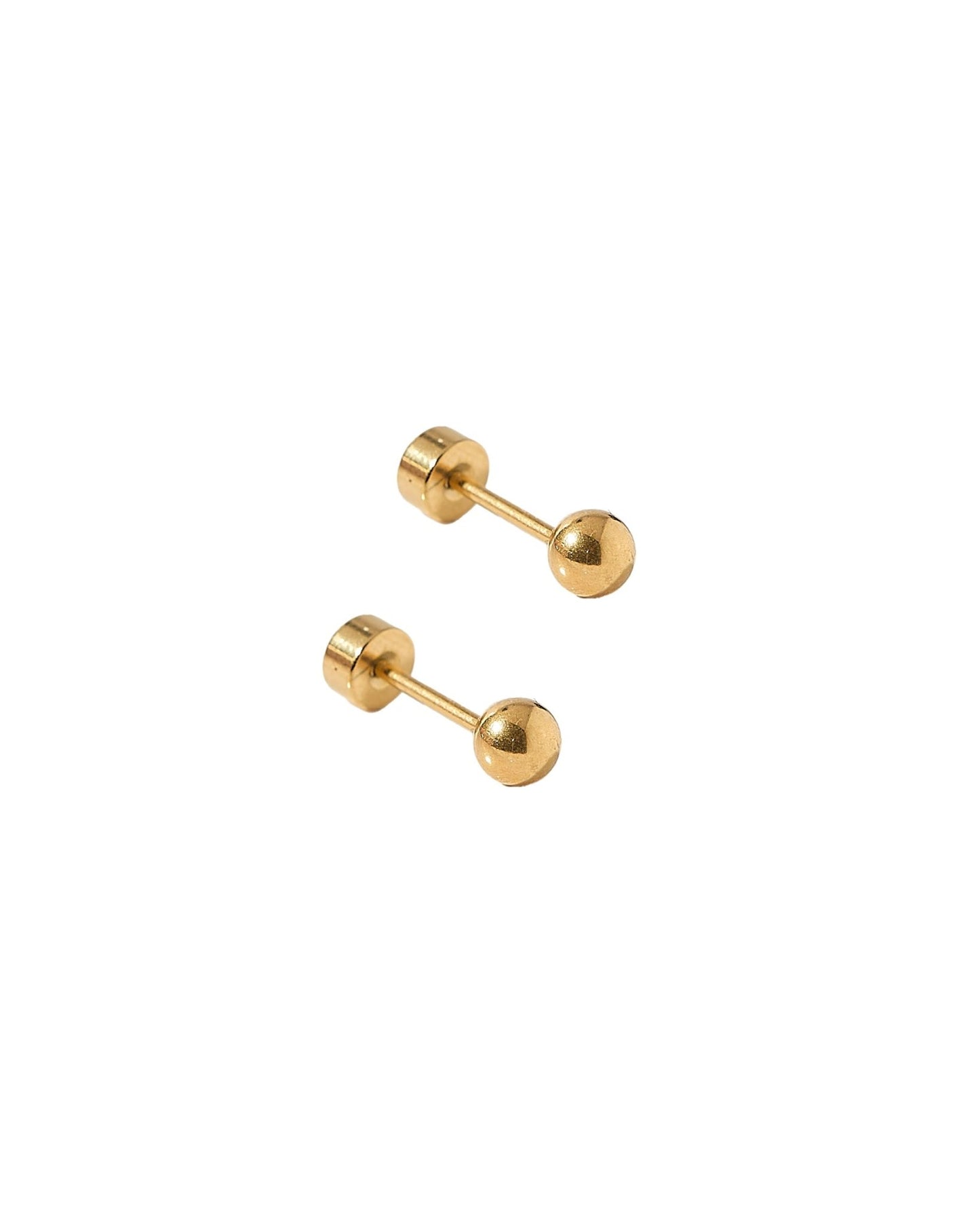 Screwback Stud Earrings - Evelyn Gold - Shop LINNY CO