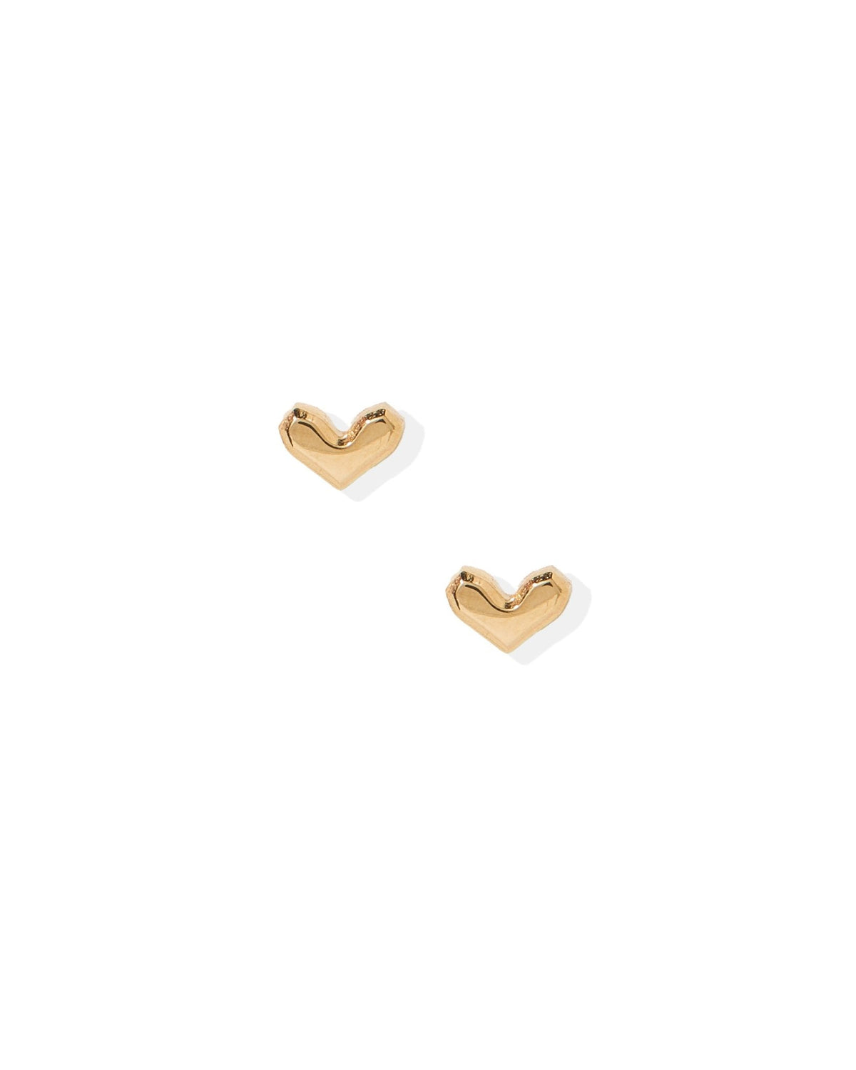 Screwback Stud Earrings - Fable Heart Gold - Shop LINNY CO