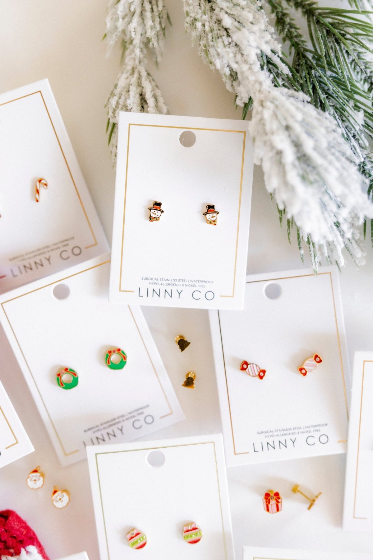 Screwback Stud Earrings - Fancy Snowman - Shop LINNY CO