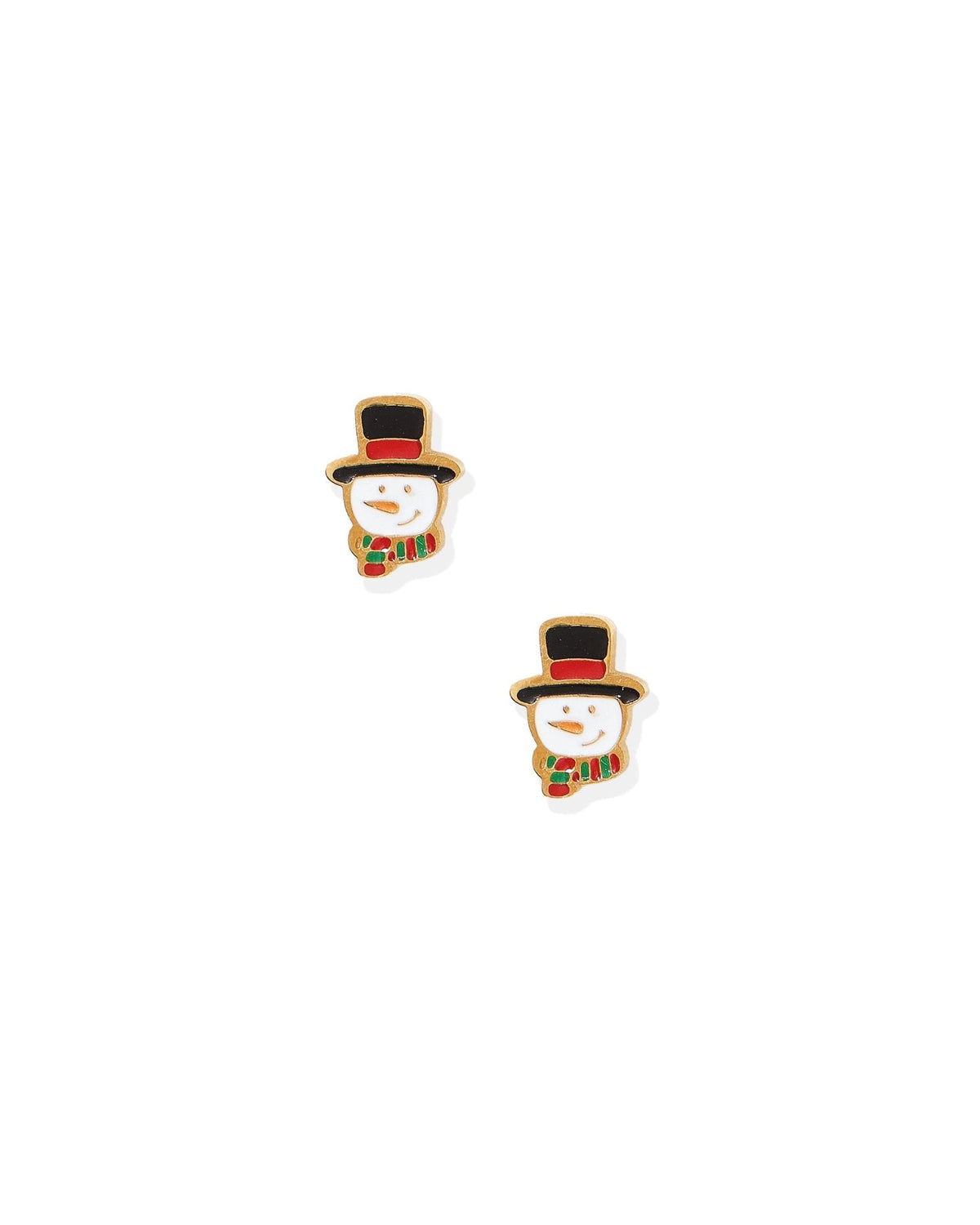Screwback Stud Earrings - Fancy Snowman - Shop LINNY CO