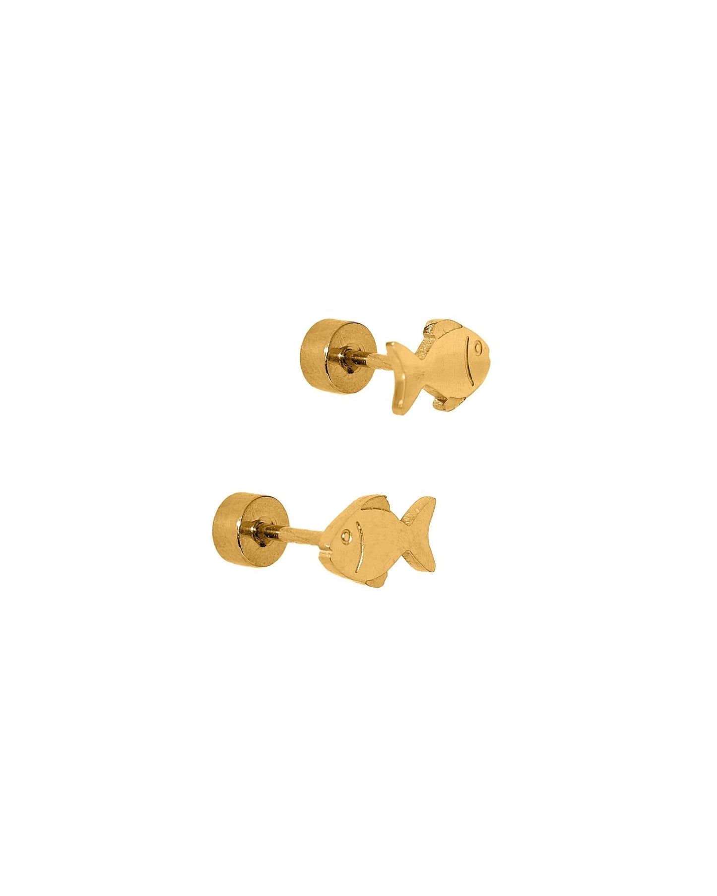 Screwback Stud Earrings - Fish - Shop LINNY CO