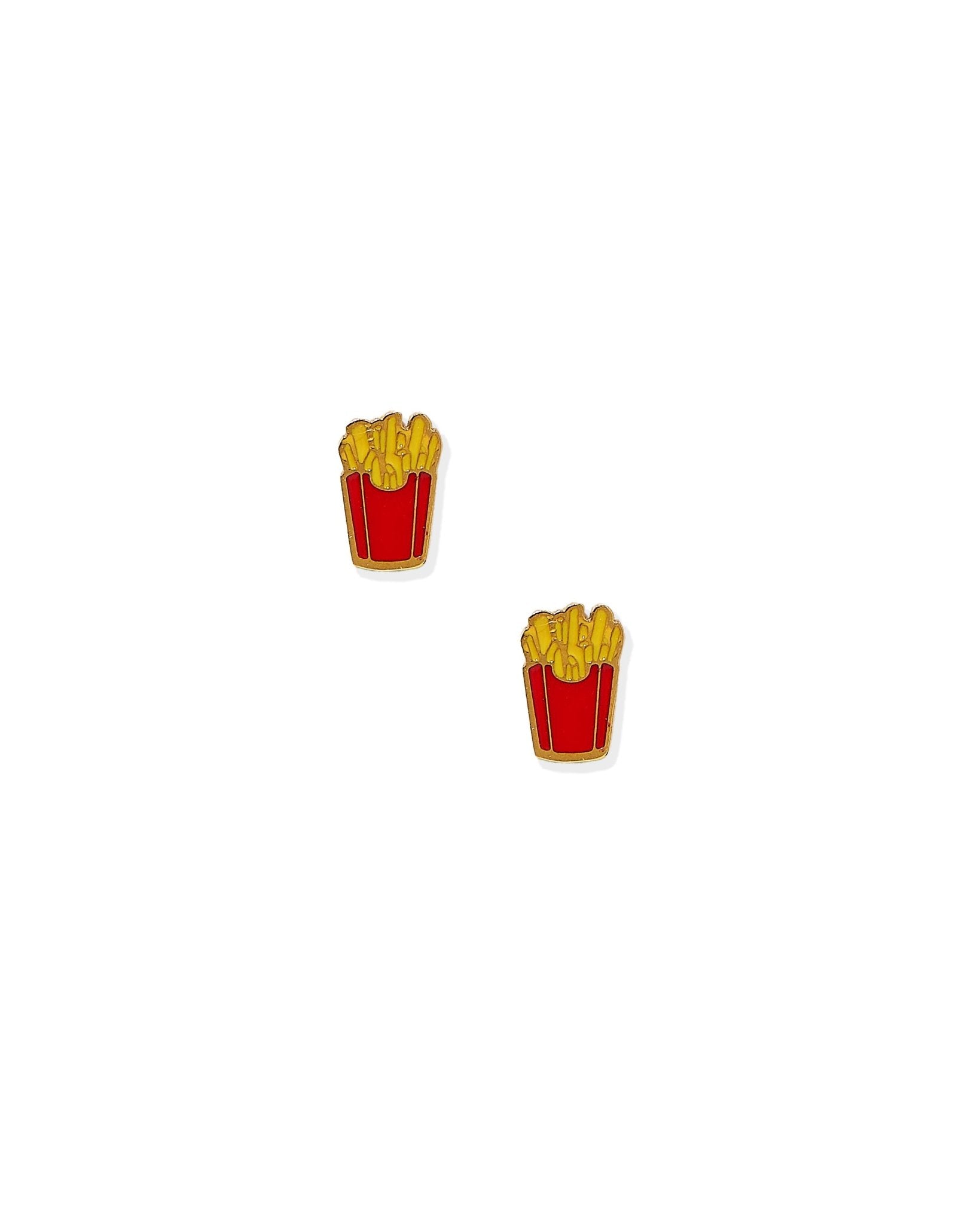 Screwback Stud Earrings - French Fries - Shop LINNY CO