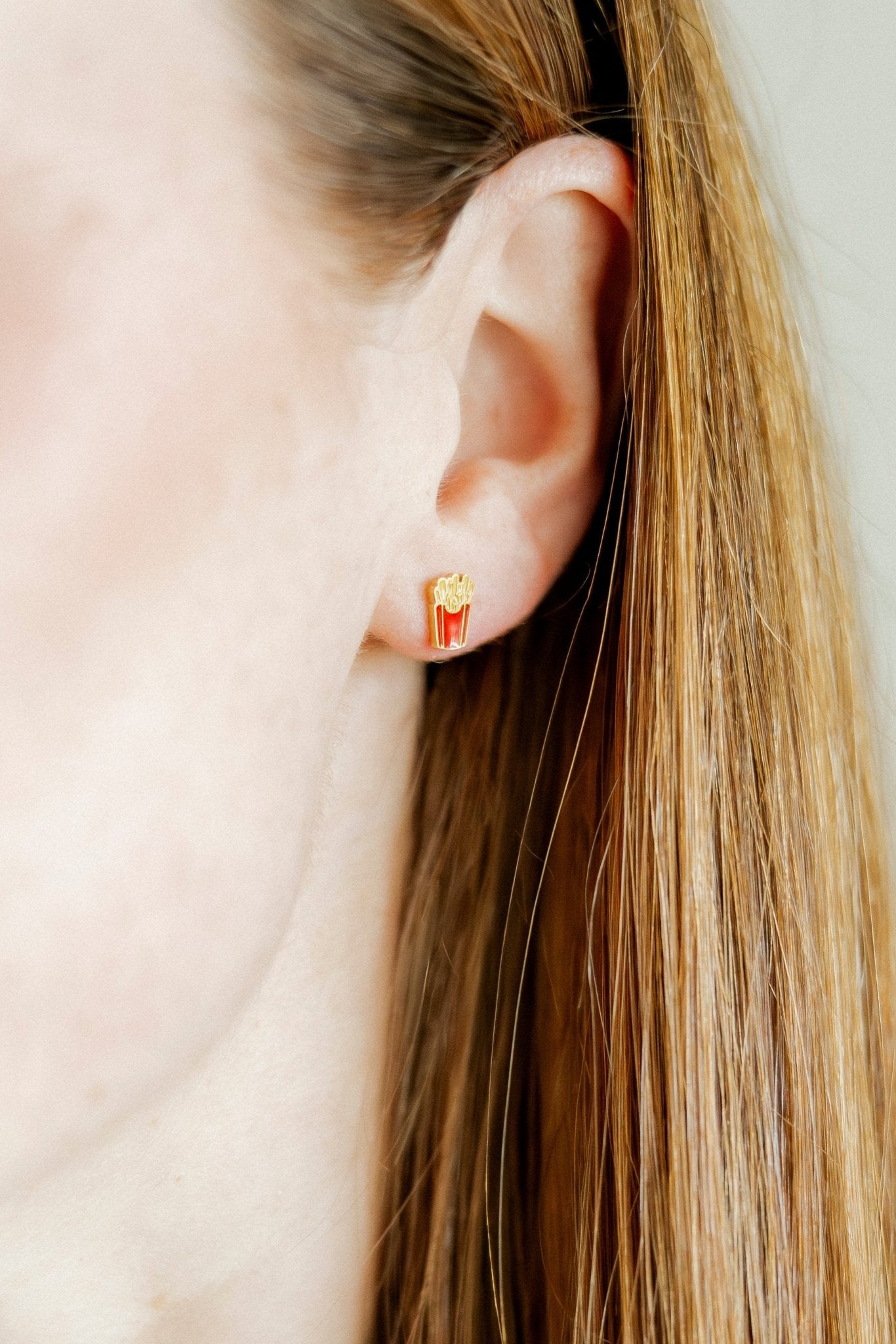 Screwback Stud Earrings - French Fries - Shop LINNY CO