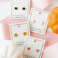 Screwback Stud Earrings - Ghost - Shop LINNY CO