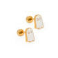 Screwback Stud Earrings - Ghost - Shop LINNY CO