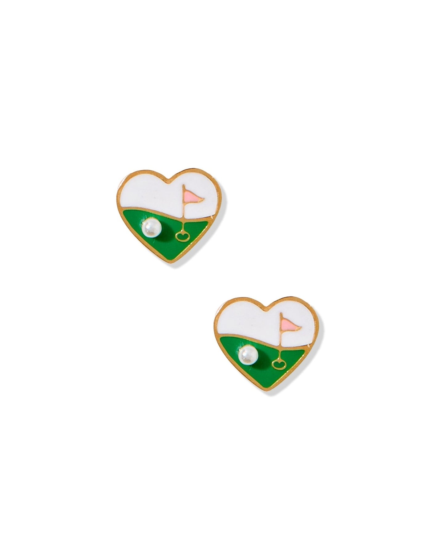 Screwback Stud Earrings - Golf Par - Tee - Shop LINNY CO