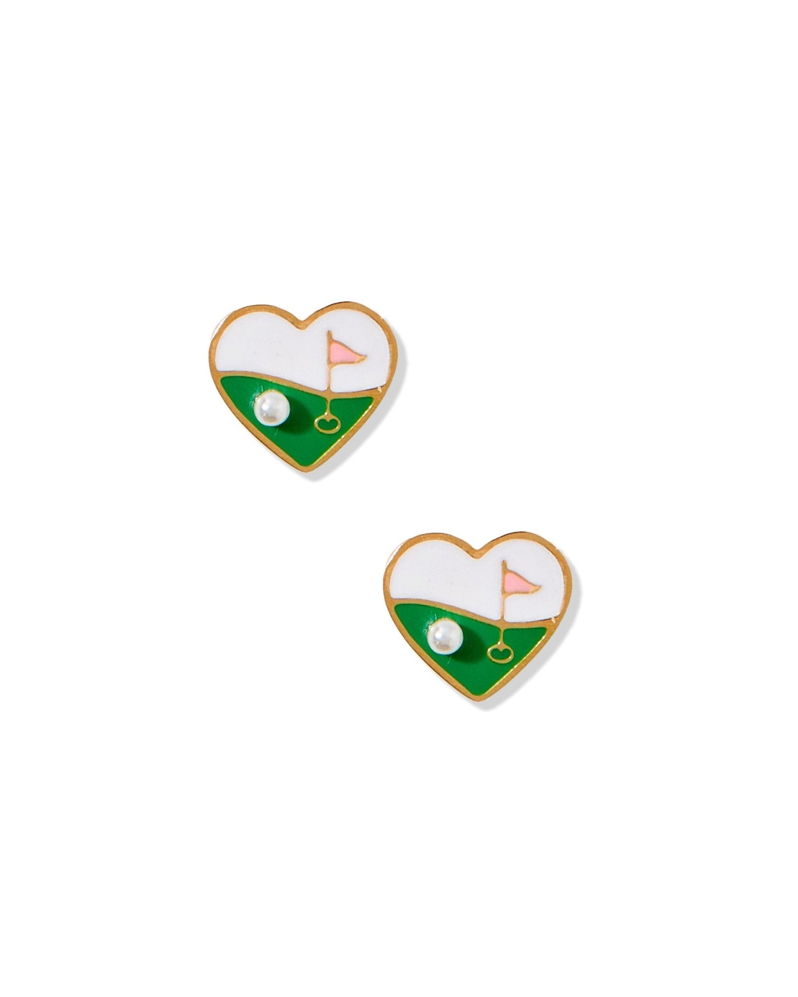 Screwback Stud Earrings - Golf Par - Tee - Shop LINNY CO