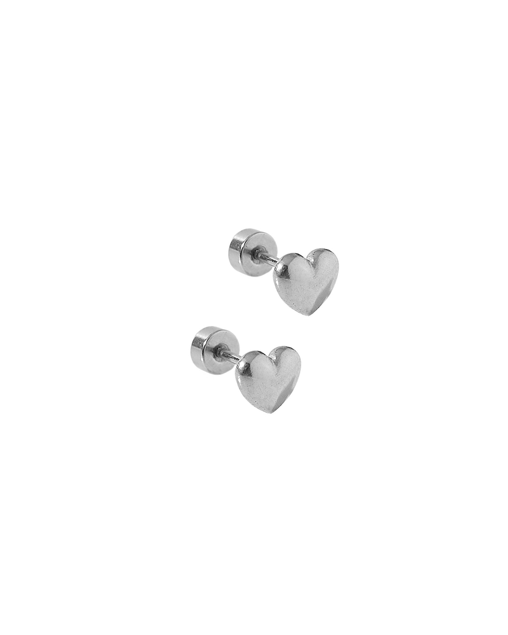 Screwback Stud Earrings - Hadley Silver - Shop LINNY CO