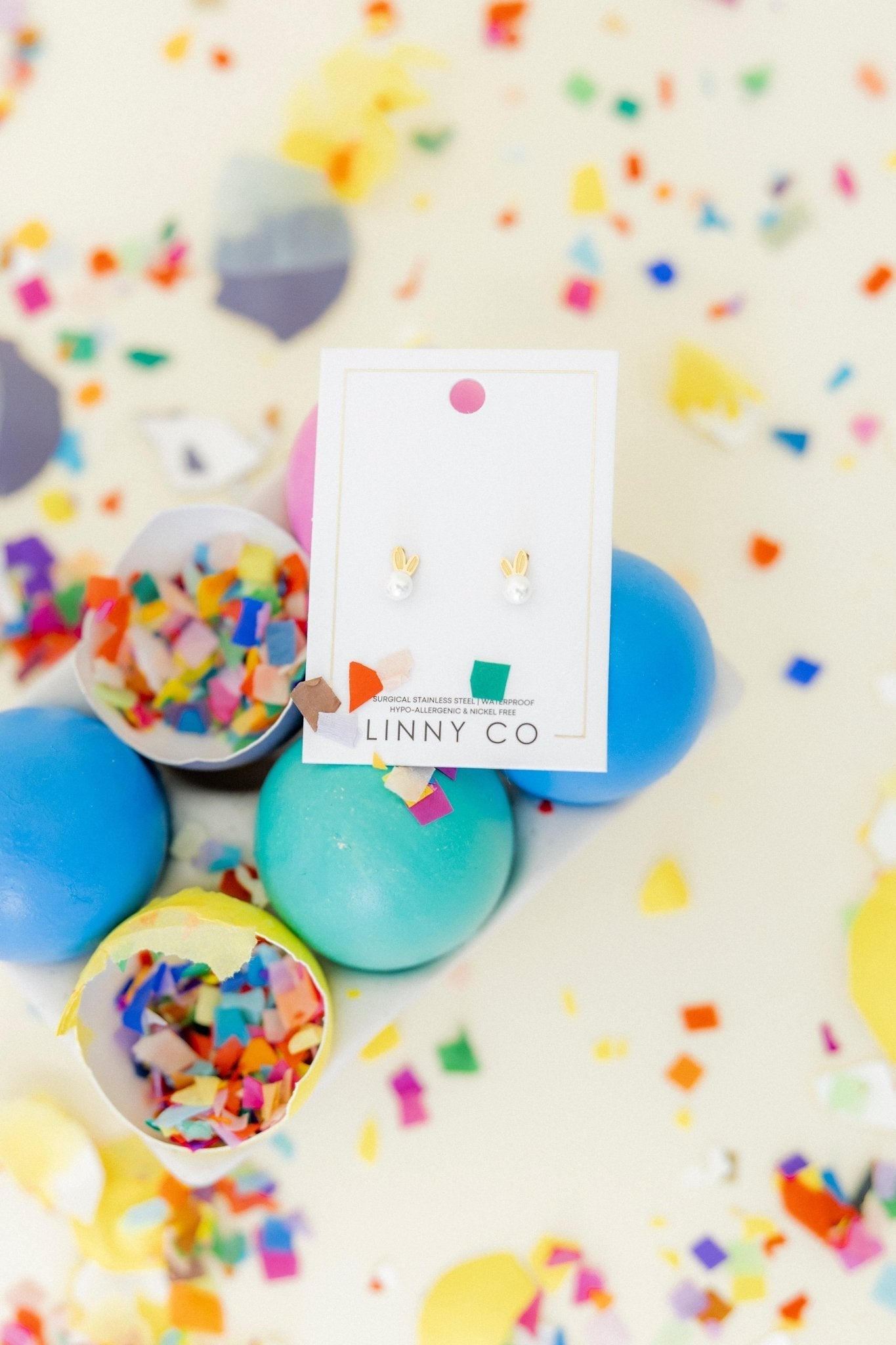 Screwback Stud Earrings - Heidi Pearl Bunny - Shop LINNY CO