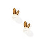 Screwback Stud Earrings - Heidi Pearl Bunny - Shop LINNY CO