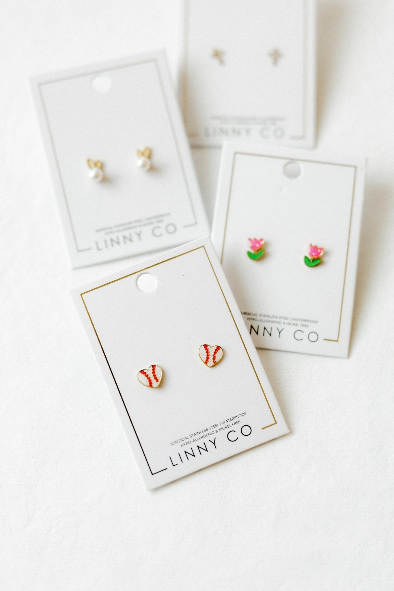 Screwback Stud Earrings - Heidi Pearl Bunny - Shop LINNY CO