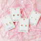 Screwback Stud Earrings - Heidi Pearl Bunny - Shop LINNY CO