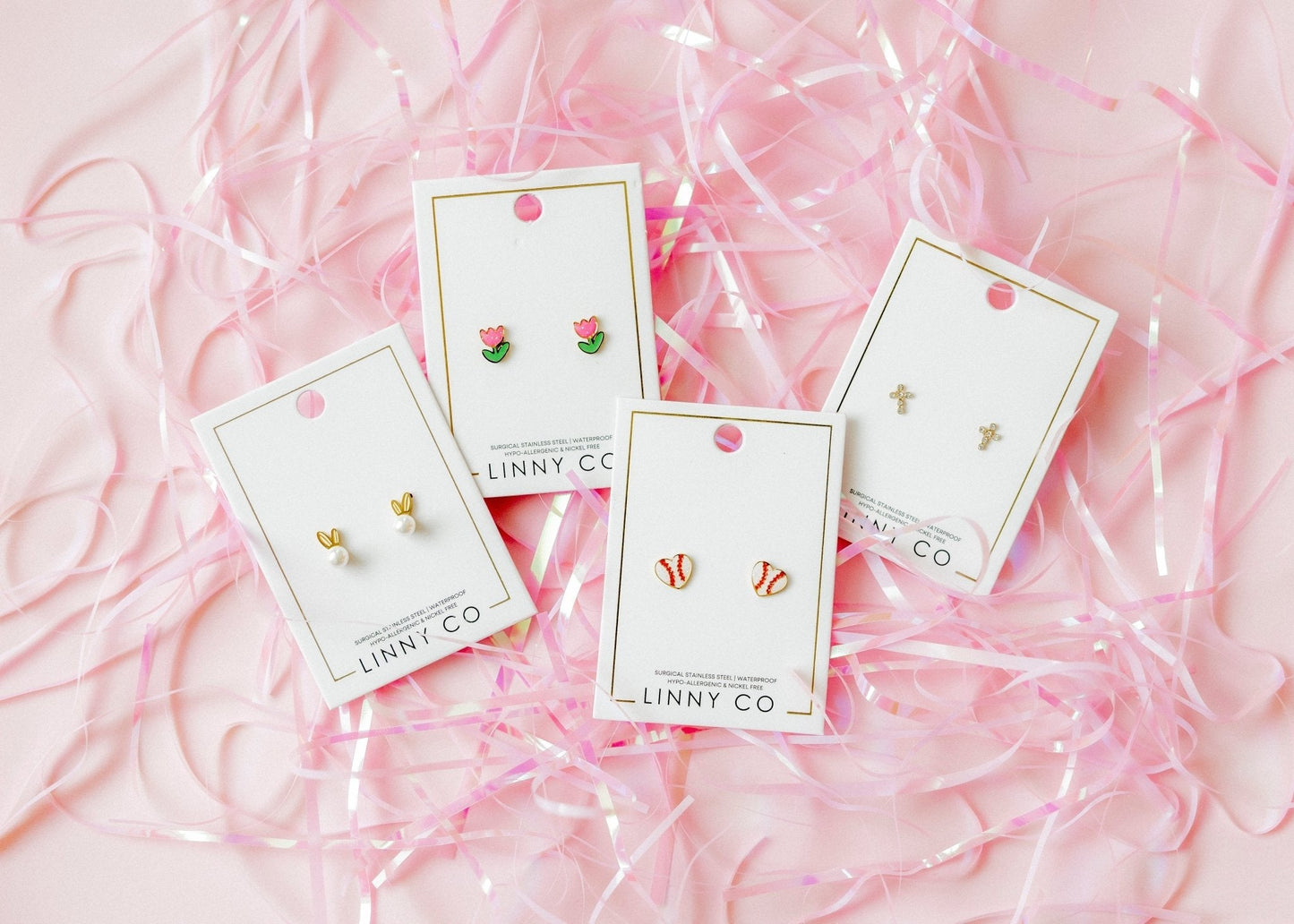 Screwback Stud Earrings - Heidi Pearl Bunny - Shop LINNY CO