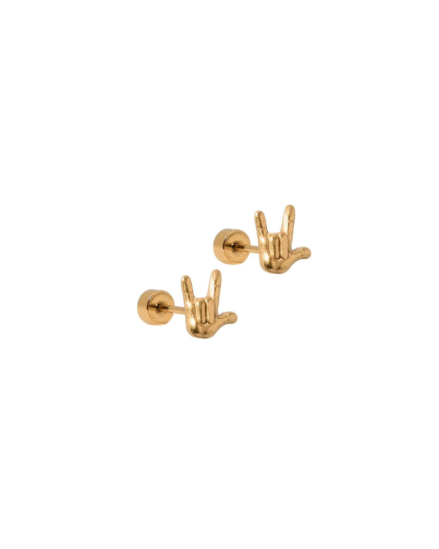 Screwback Stud Earrings - ILY Gold - Shop LINNY CO