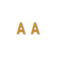 Screwback Stud Earrings - Initial A - Shop LINNY CO