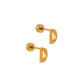 Screwback Stud Earrings - Initial D - Shop LINNY CO