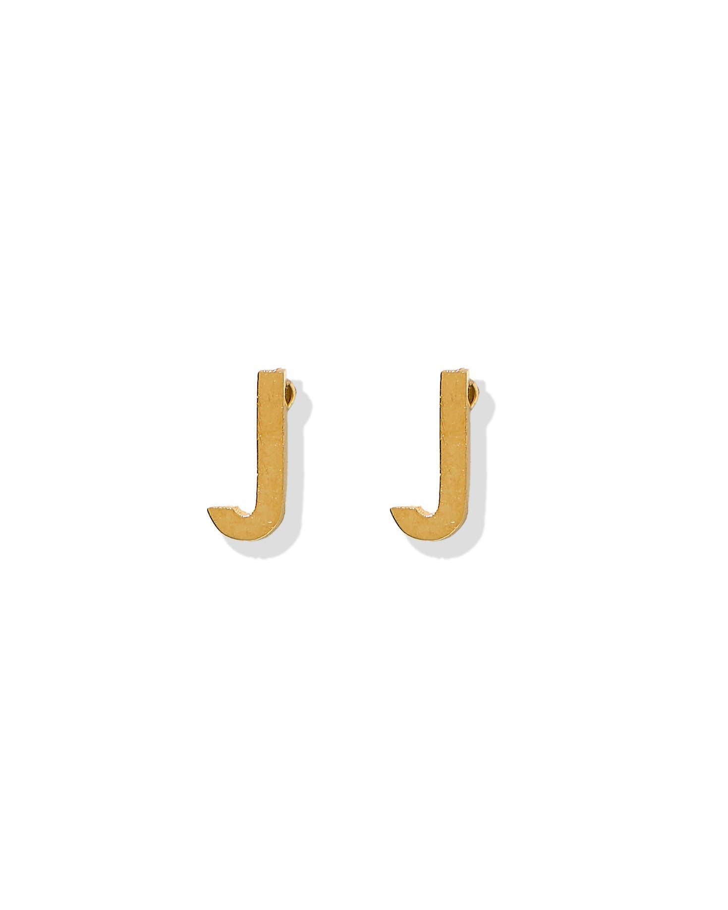 Screwback Stud Earrings - Initial J - Shop LINNY CO