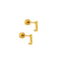 Screwback Stud Earrings - Initial J - Shop LINNY CO