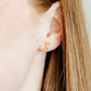 Screwback Stud Earrings - Initial K - Shop LINNY CO
