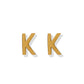 Screwback Stud Earrings - Initial K - Shop LINNY CO
