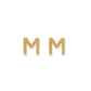 Screwback Stud Earrings - Initial M - Shop LINNY CO